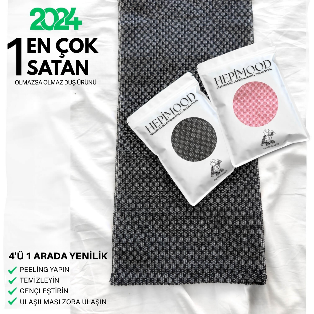 HEPİMOOD PEELİNG ANTİBAKTERİYEL DUŞ HAVLUSU