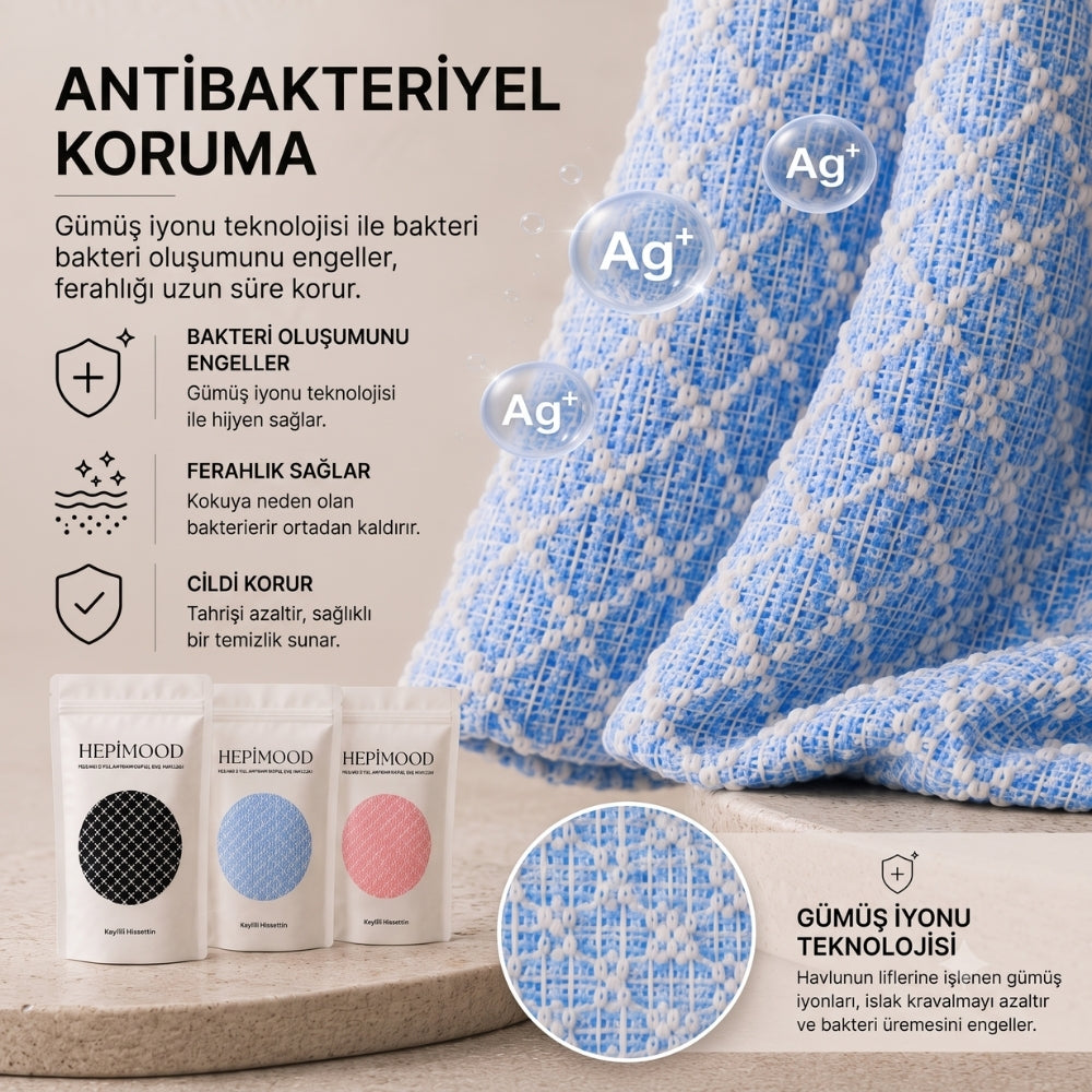 Hepimood Antibakteriyel Peeling Etkili Duş Lifi